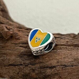 Pandora I love Saint Vincent and the Grenadines Exclusive Heart Bead S925 Silver